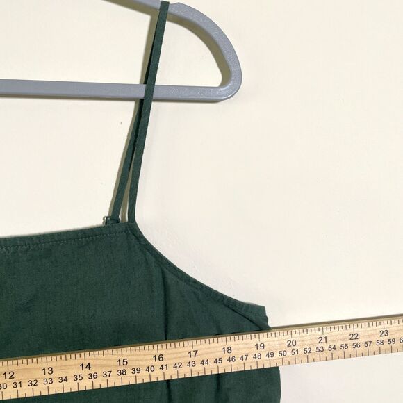 Aerie Women's Mini Sundress Cut Out Linen Blend Smocked Square Neck Size XL NWT - Picture 5 of 9